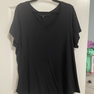 Classic Black V-Neck Women's Tee